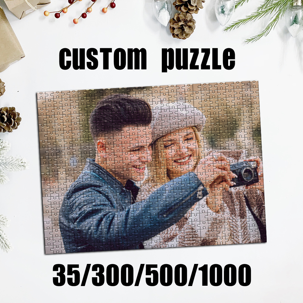 Custom Star Map - Personalized Custom Photo Puzzle Customize Couple