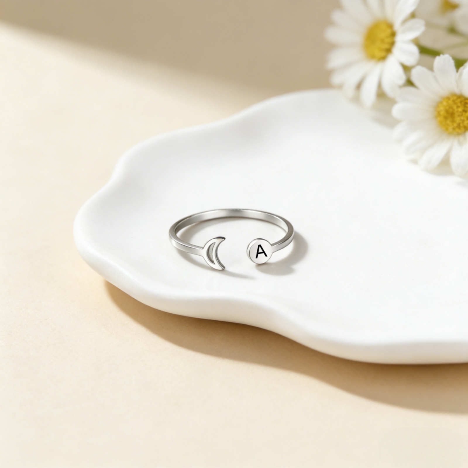 Customized Name A-Z Initial Re - Initial Ring Custom 리뷰 및 가격