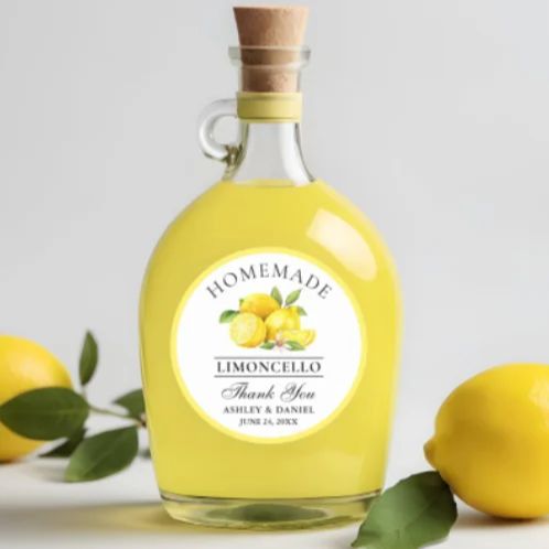 Custom Lemon Wedding Thank You - Personalised Candle Label 리뷰 및 가격