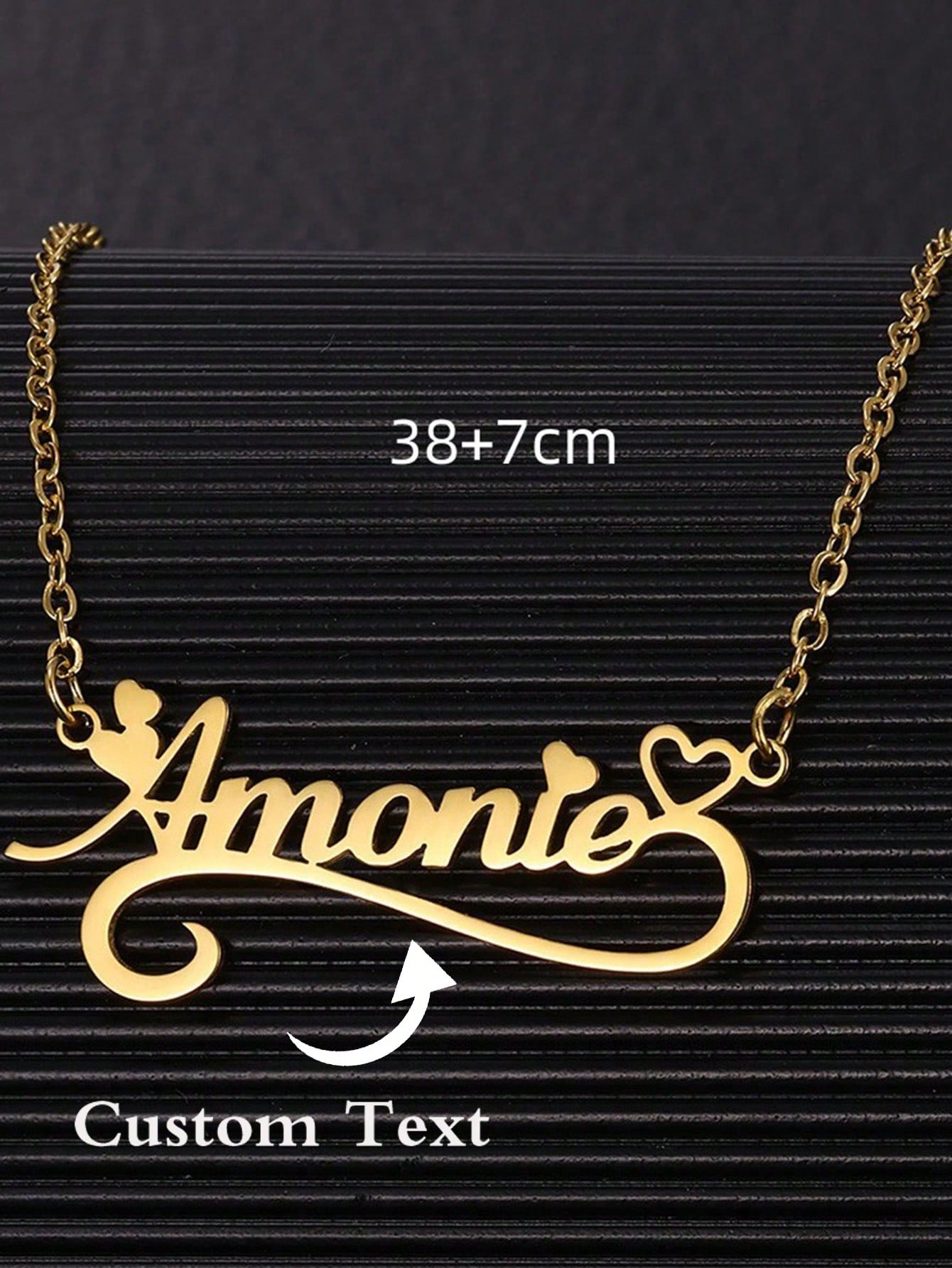 Custom Name Hollow Heart Neckl - Name Necklace Custom 리뷰 및 가격