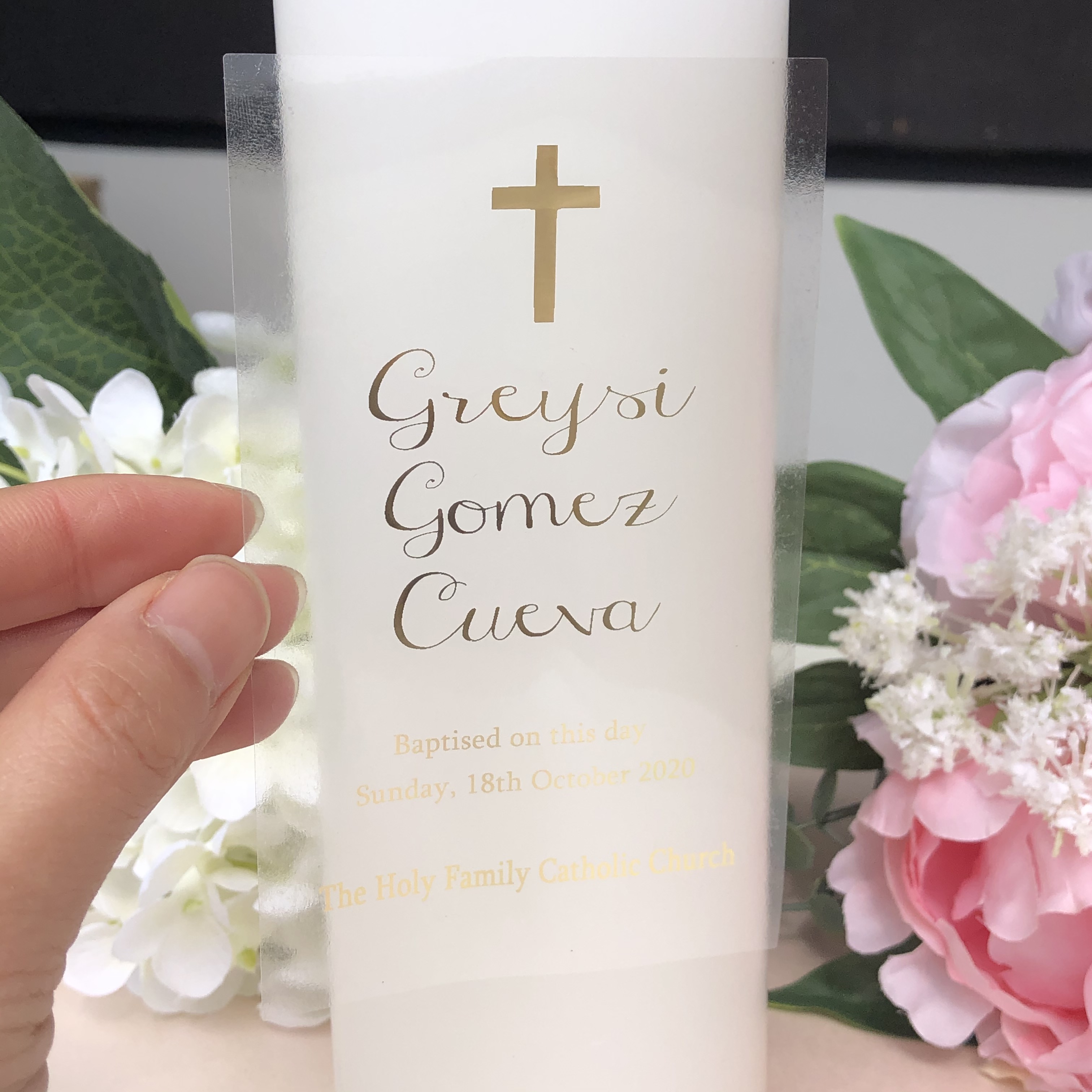 1 Personalised My Baptism cand - Personalised Candle Label 리뷰 및 가격