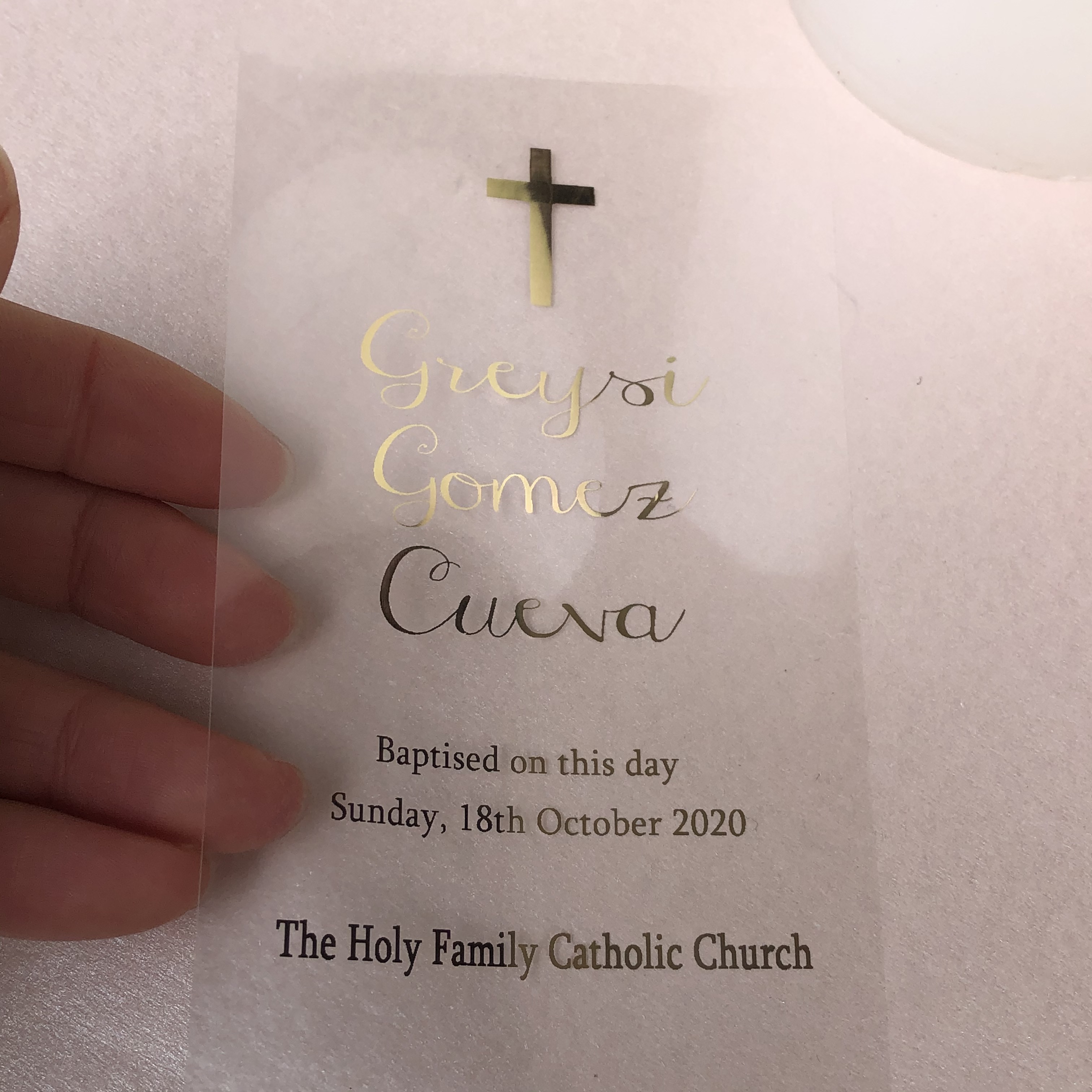 1 Personalised My Baptism cand - Personalised Candle Label 리뷰 및 가격