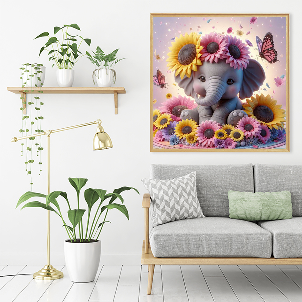 Evershine Elephant Diamond Pai - Photo Mosaic Print 리뷰 및 가격