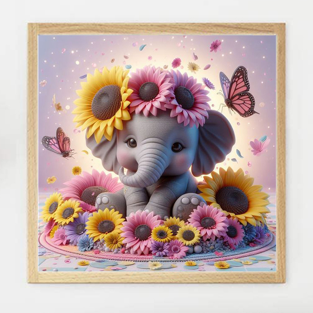Evershine Elephant Diamond Pai - Photo Mosaic Print 리뷰 및 가격