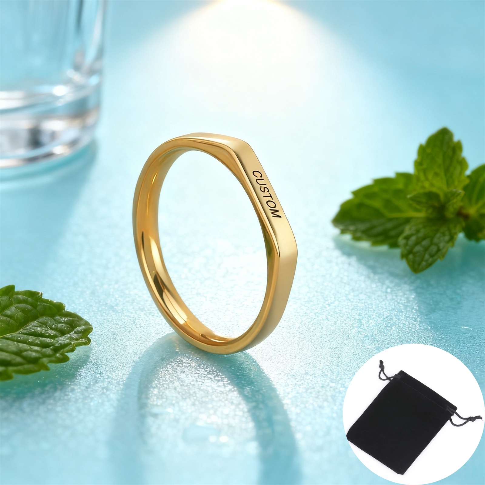 Customized Date Name Ring Stai - Initial Ring Custom 리뷰 및 가격