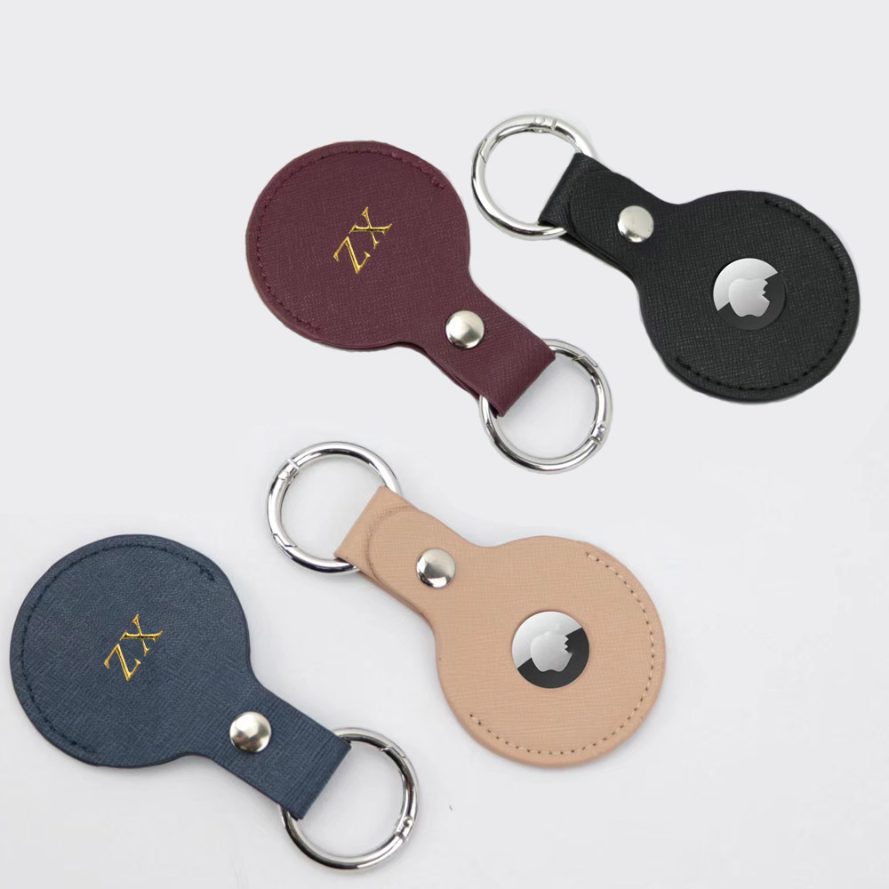 Custom Gold initial letters Fo - Monogram Keychain Leather 리뷰 및 가격
