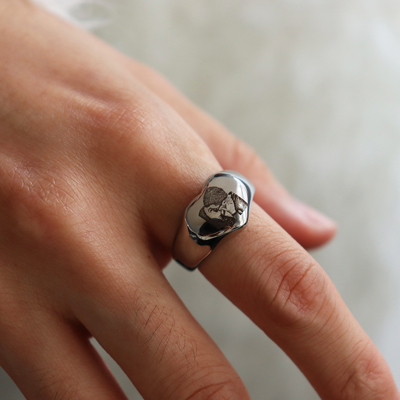 Custom Engraved Picture Logo N - Initial Ring Custom 리뷰 및 가격