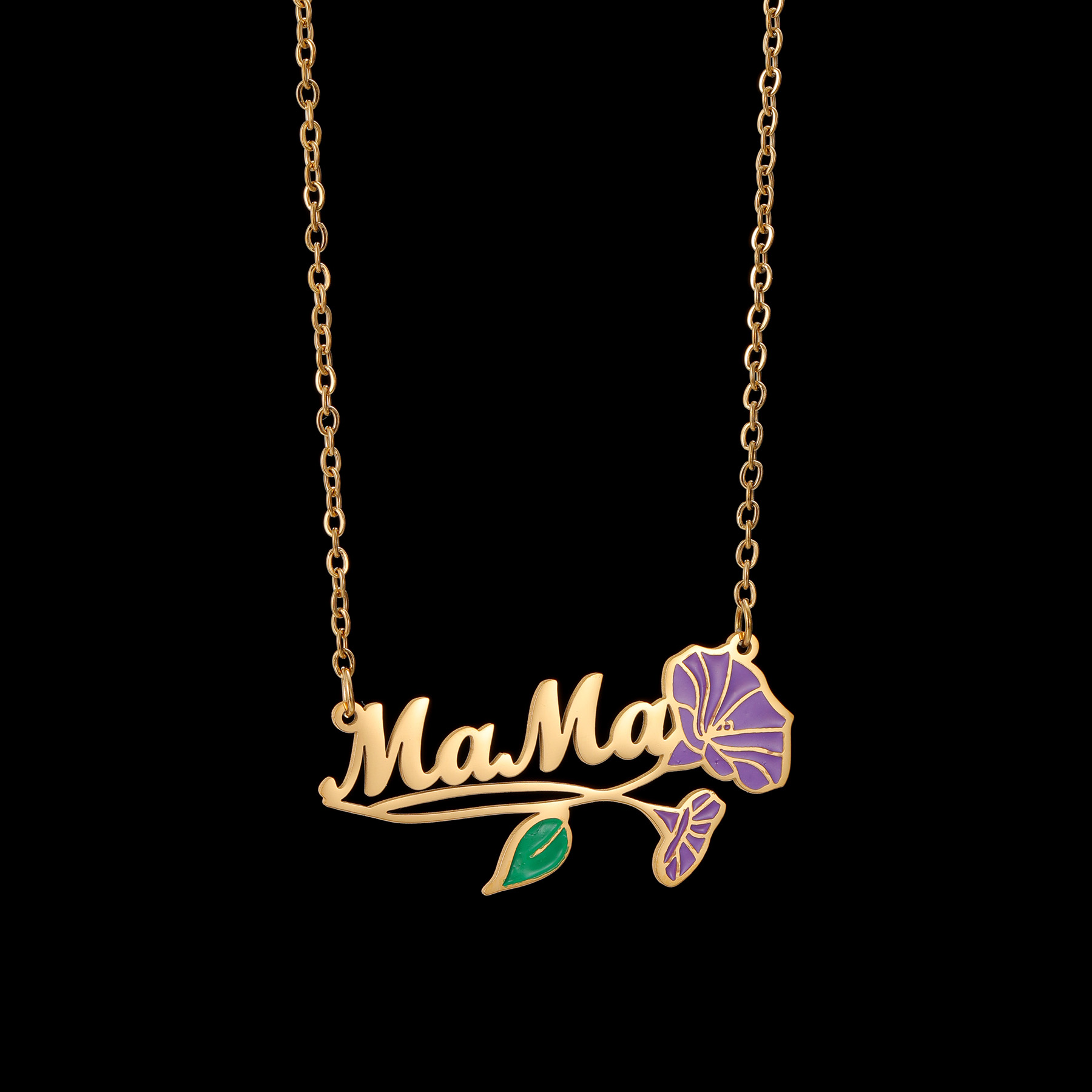 Acheerup Personalized Name UV  - Birth Flower Necklace 리뷰 및 가격