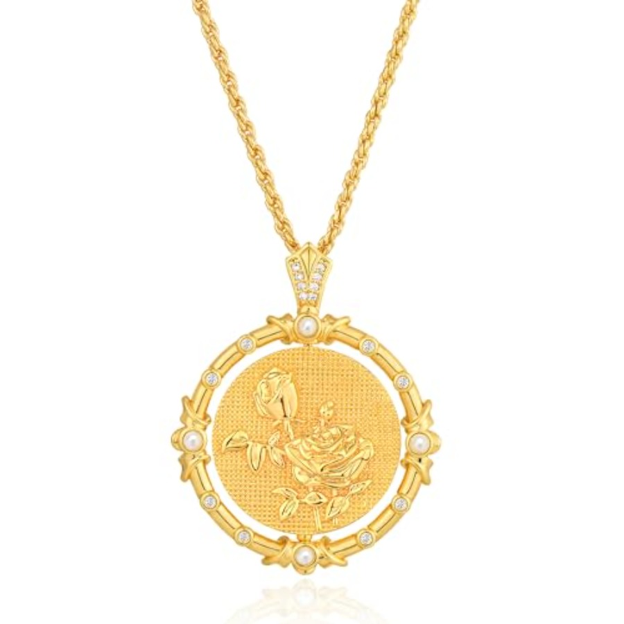 Fettero Gold Necklace for Wome - Birth Flower Necklace 리뷰 및 가격