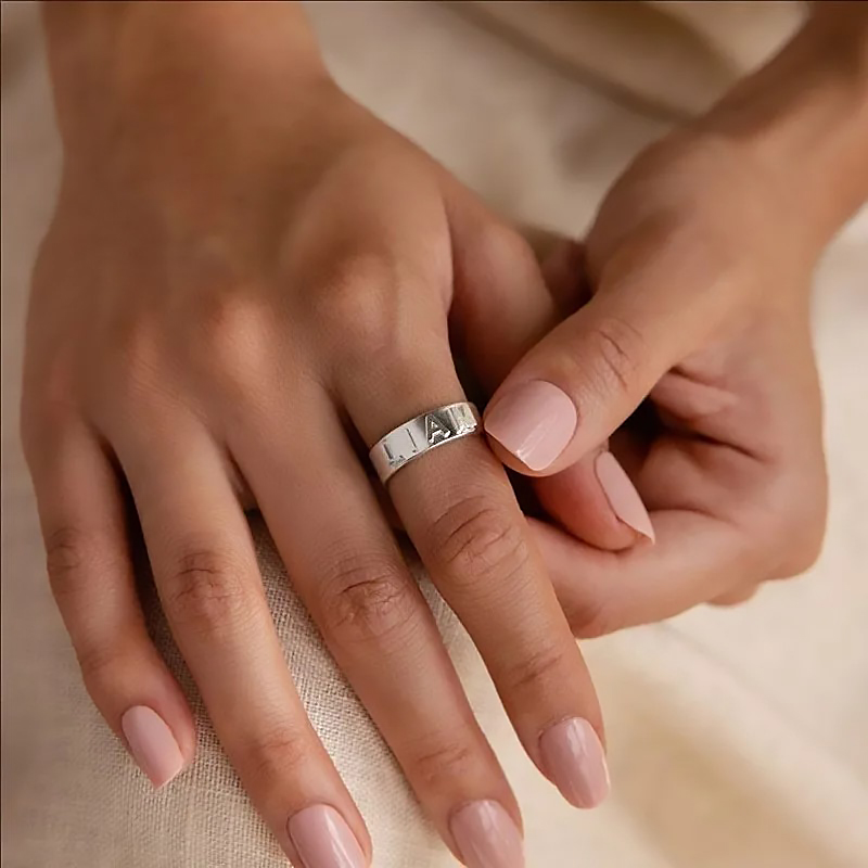 Personalized Name Ring for Men - Initial Ring Custom 리뷰 및 가격