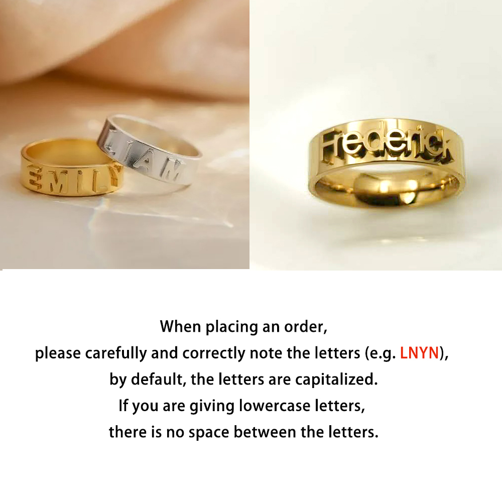 Personalized Name Ring for Men - Initial Ring Custom 리뷰 및 가격