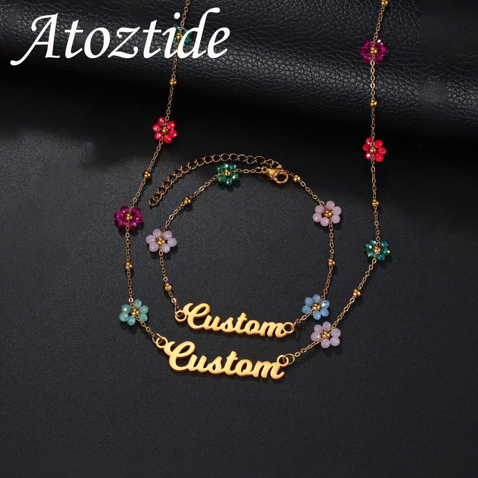 Atoztide Custom Name Jewelry S - Birth Flower Necklace 리뷰 및 가격