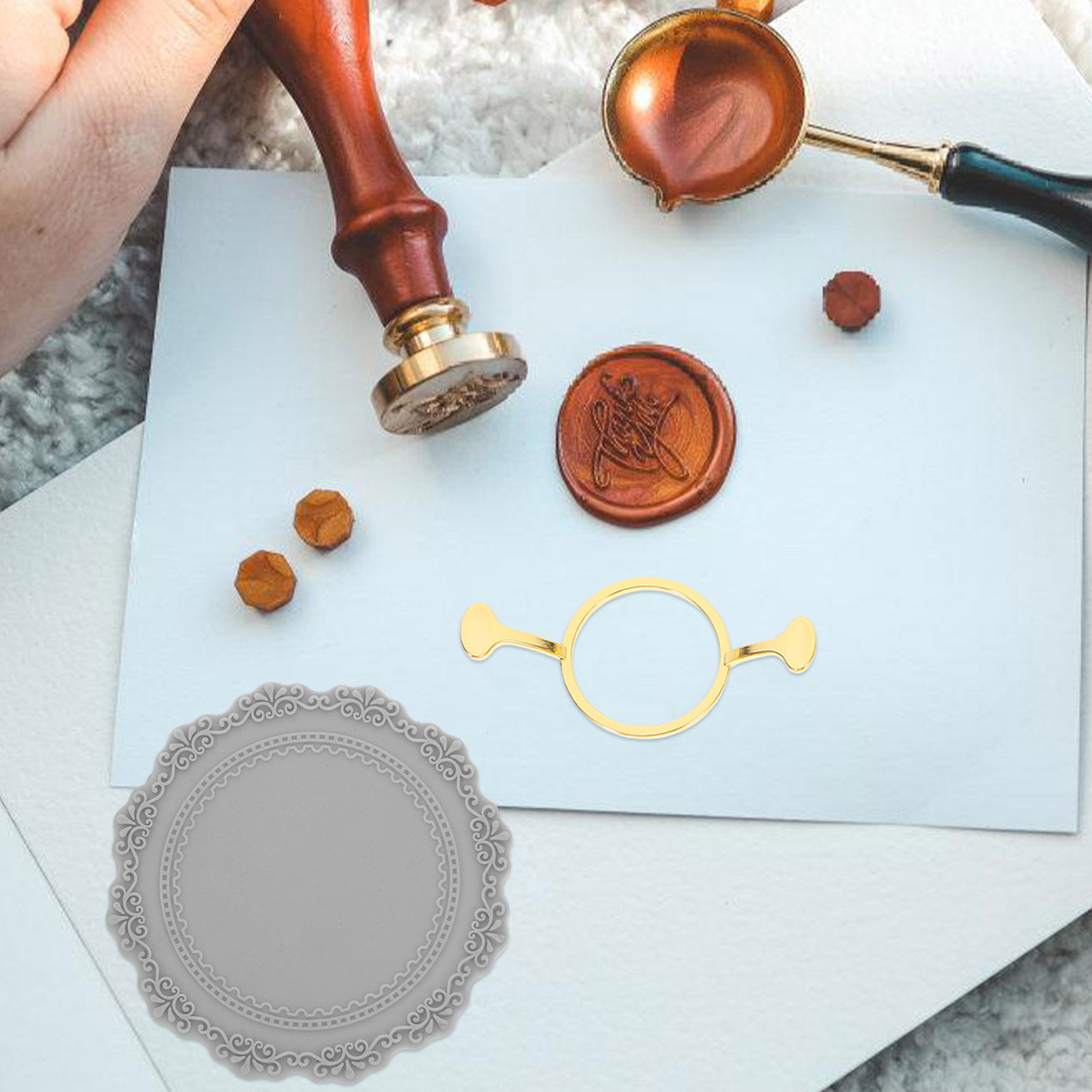 1Set Wax Seal Stamp Kit Metal  - Wax Seal Letter Kit 리뷰 및 가격