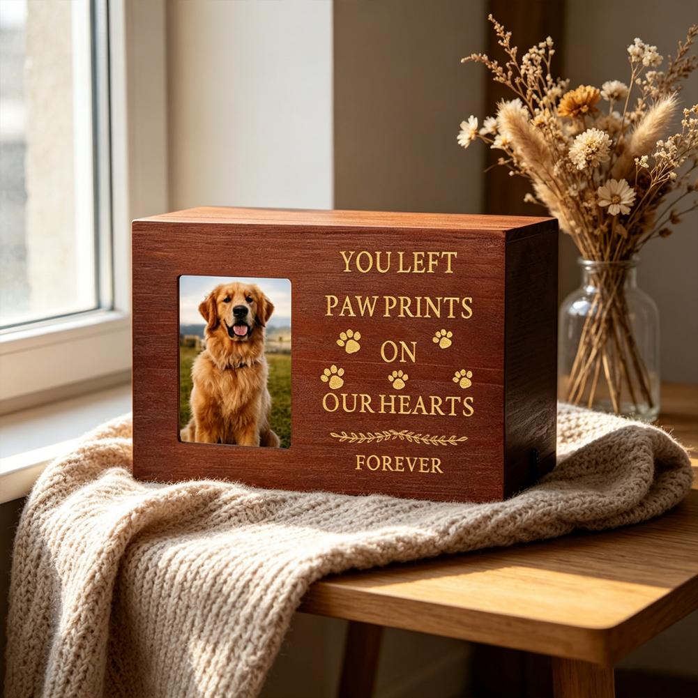 Wooden Pet Urn Solid Wood with - Engraved Wood Frame 리뷰 및 가격