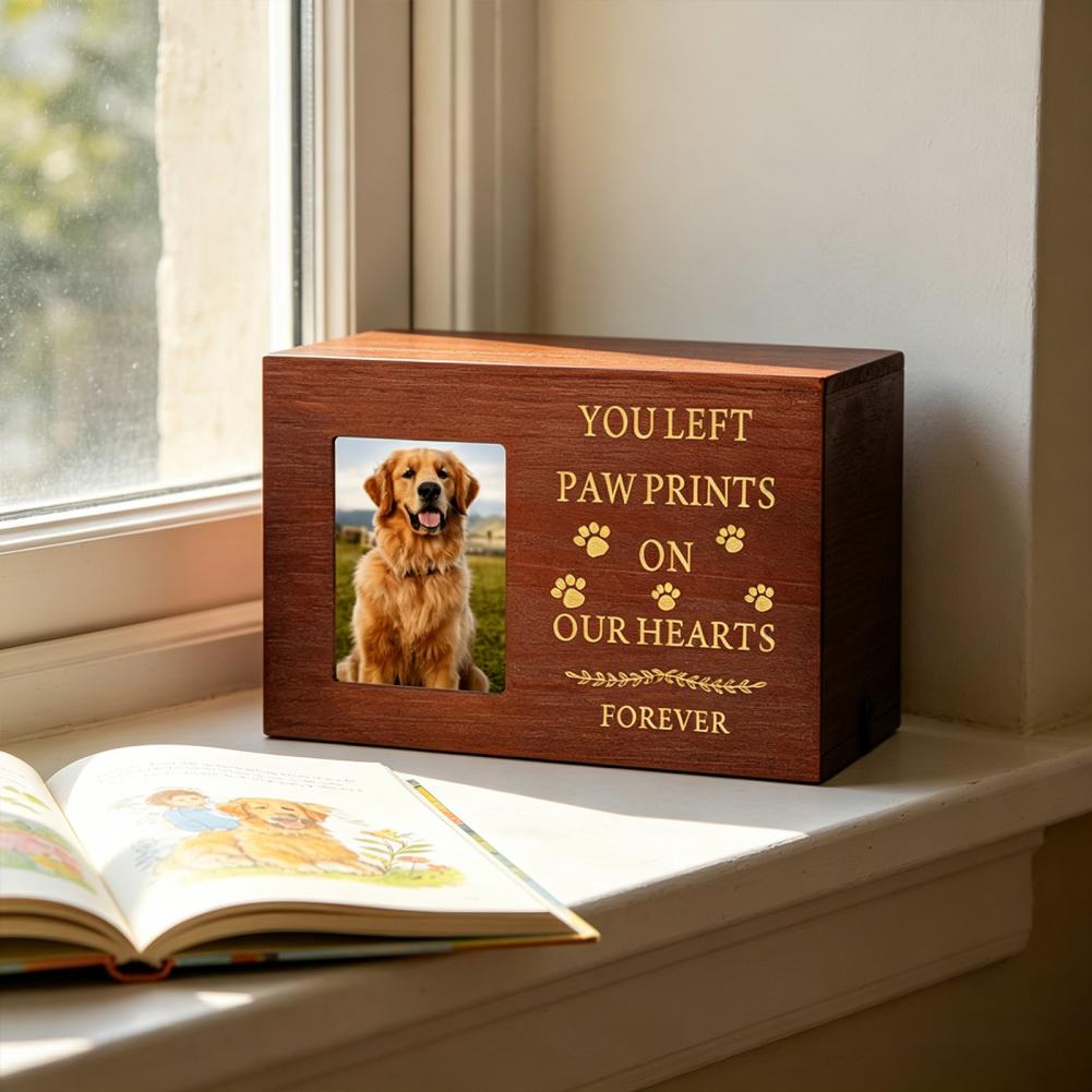 Wooden Pet Urn Solid Wood with - Engraved Wood Frame 리뷰 및 가격