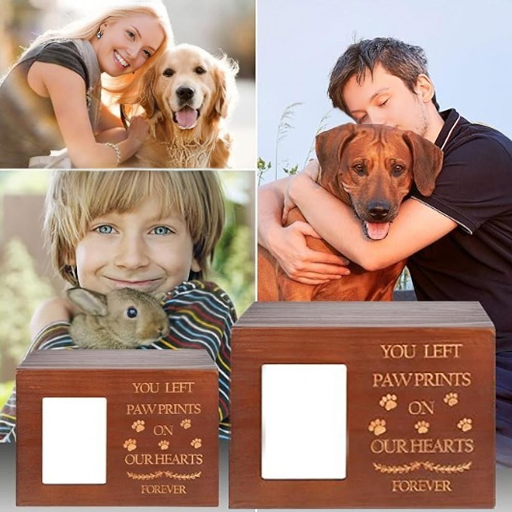 Wooden Pet Urn Solid Wood with - Engraved Wood Frame 리뷰 및 가격