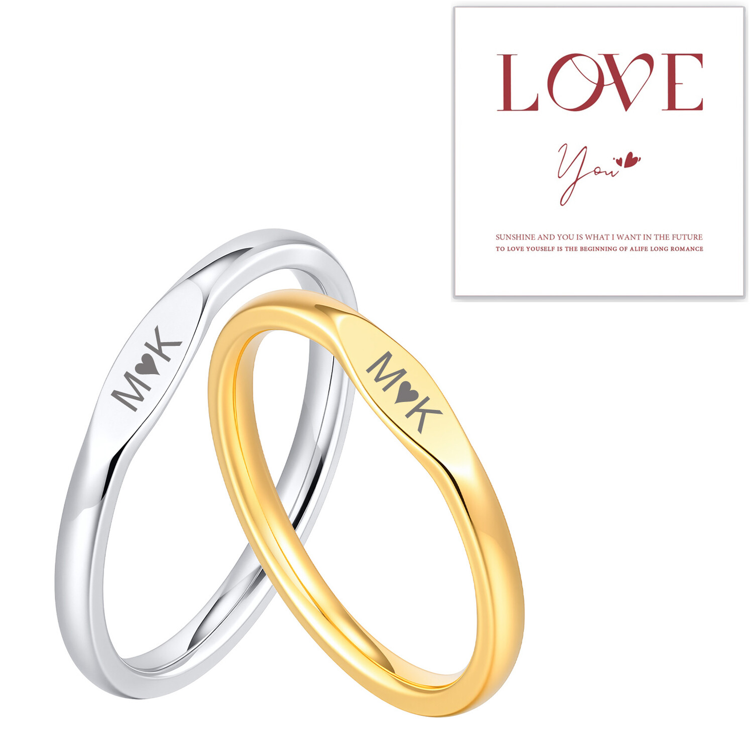 Minimalist Couple Ring for Men - Initial Ring Custom 리뷰 및 가격