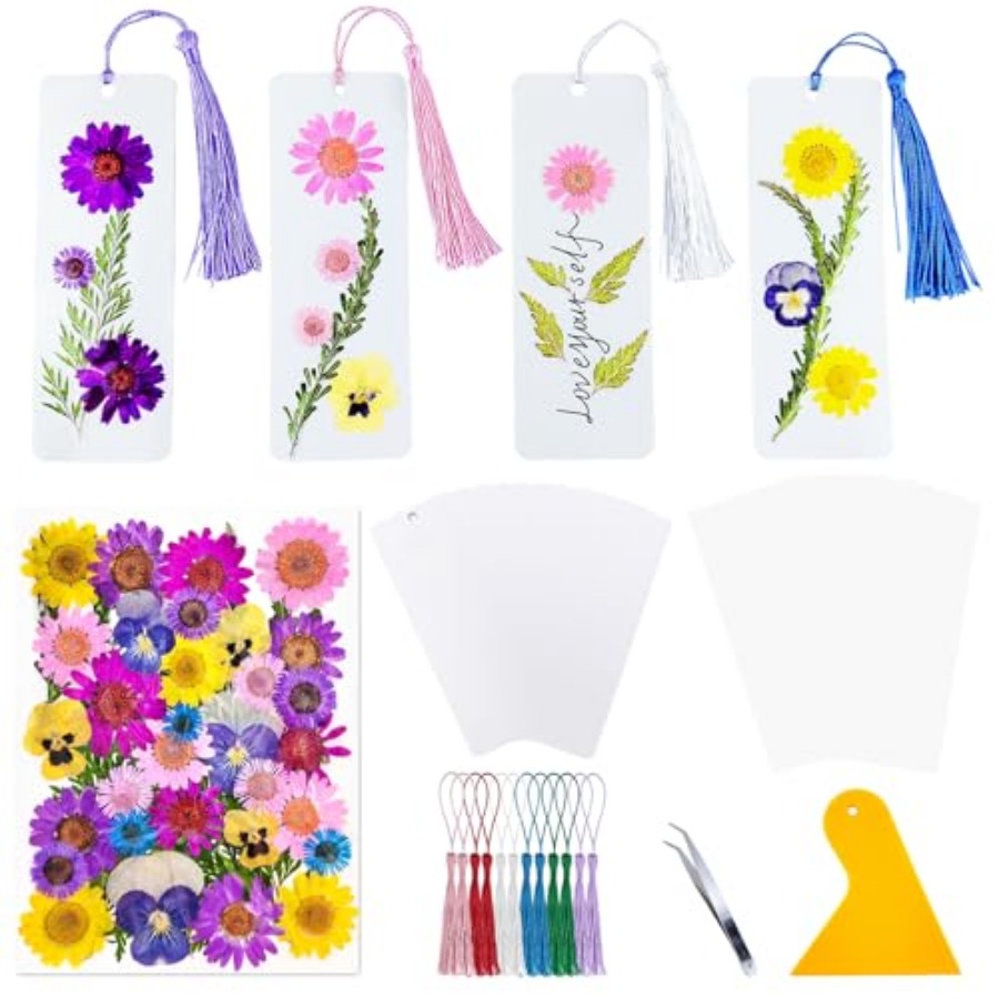 Cardstock Blank Bookmarks Set, - Dried Flower Bookmark 리뷰 및 가격