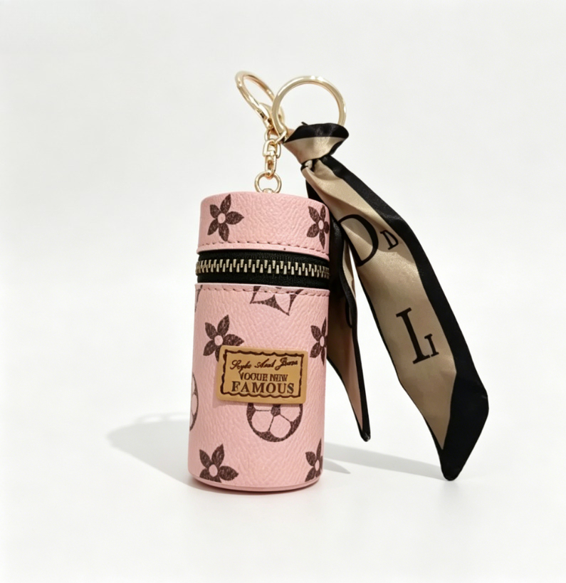 Pink Monogram Floral Print Cyl - Monogram Keychain Leather 리뷰 및 가격