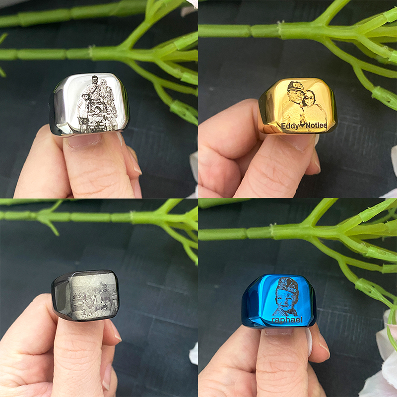 Stainless Steel Jewelry anillo - Initial Ring Custom 리뷰 및 가격
