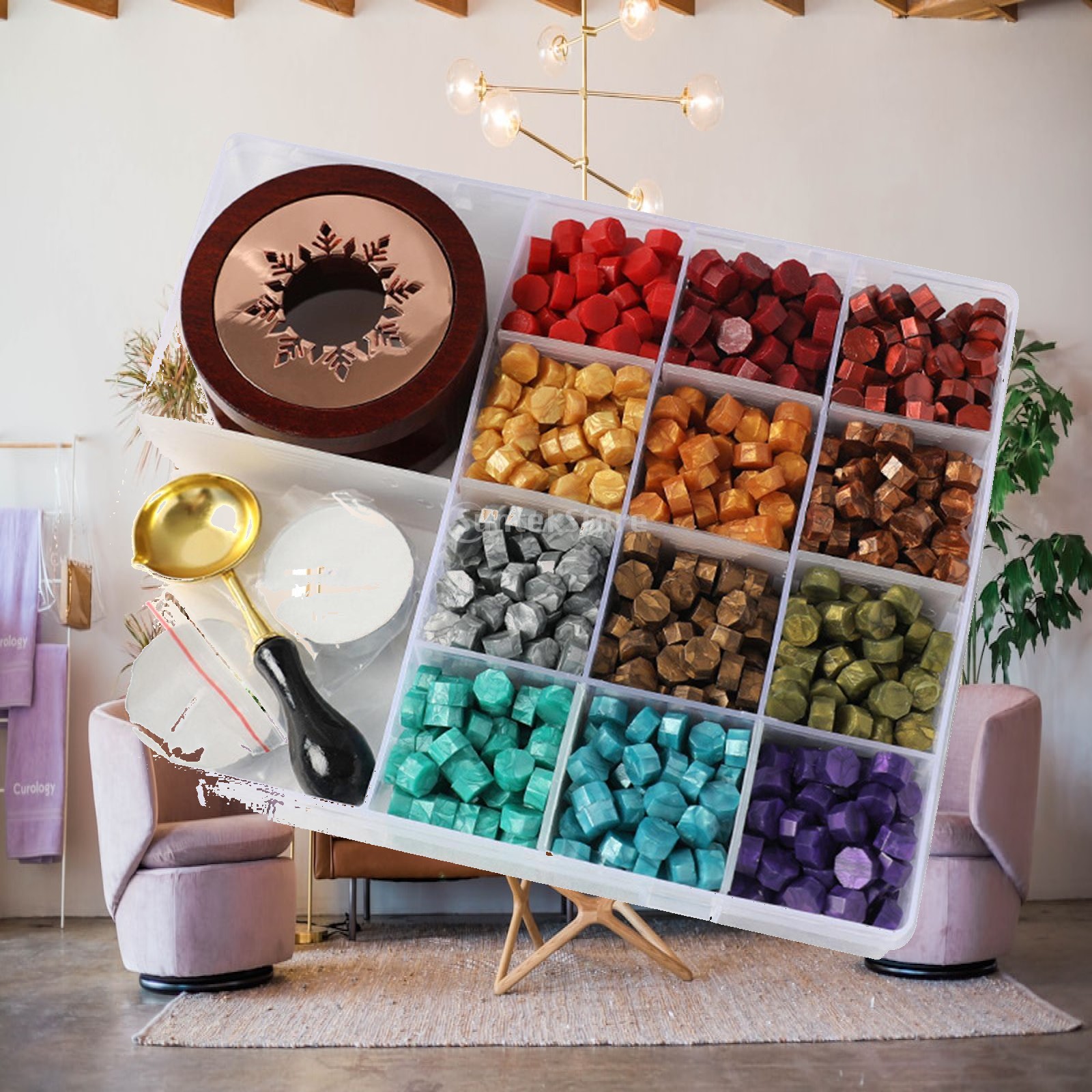 Wax Seal Kit W/Wax Seal Beads  - Wax Seal Letter Kit 리뷰 및 가격