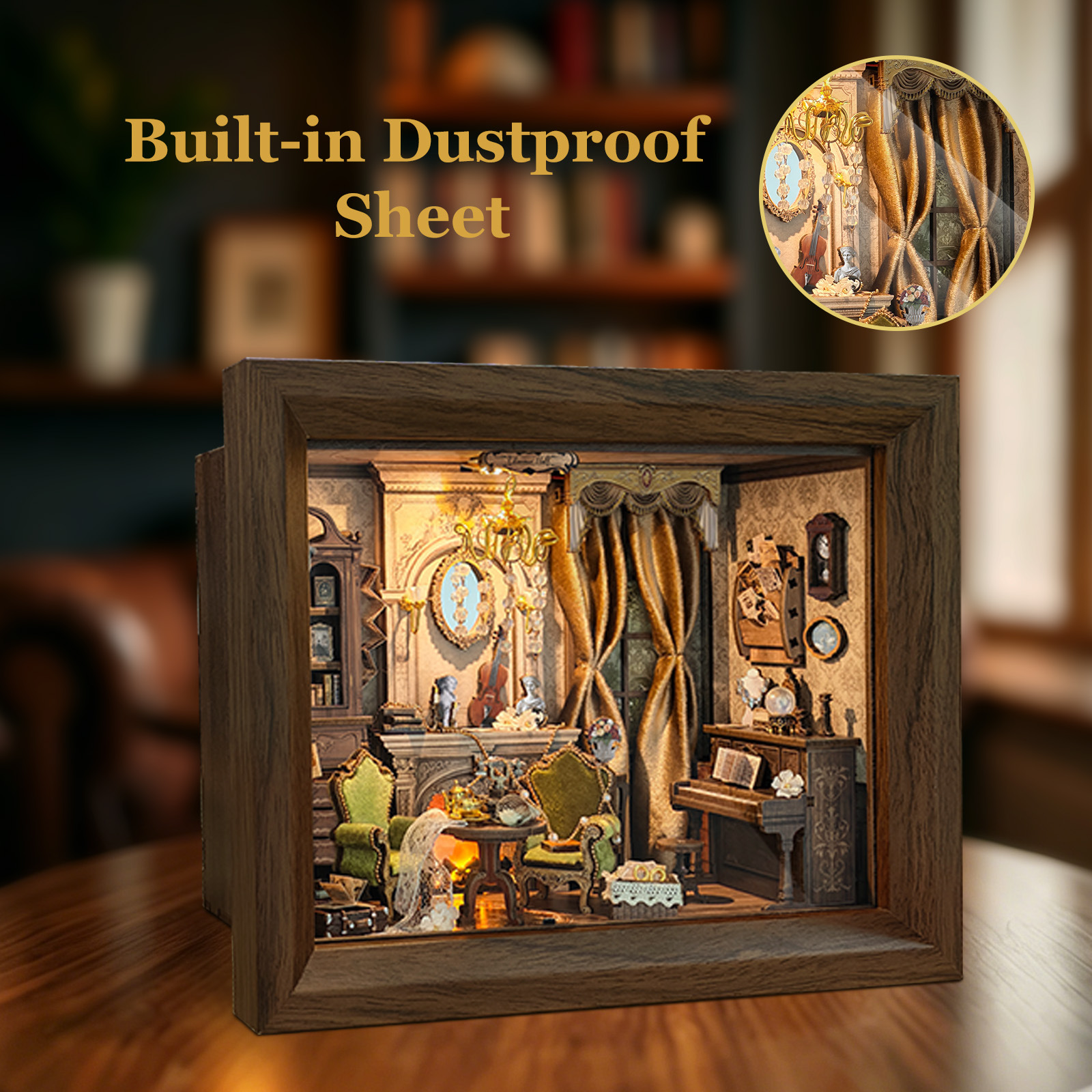 DIY Wooden Miniature Model Kit - Engraved Wood Frame 리뷰 및 가격