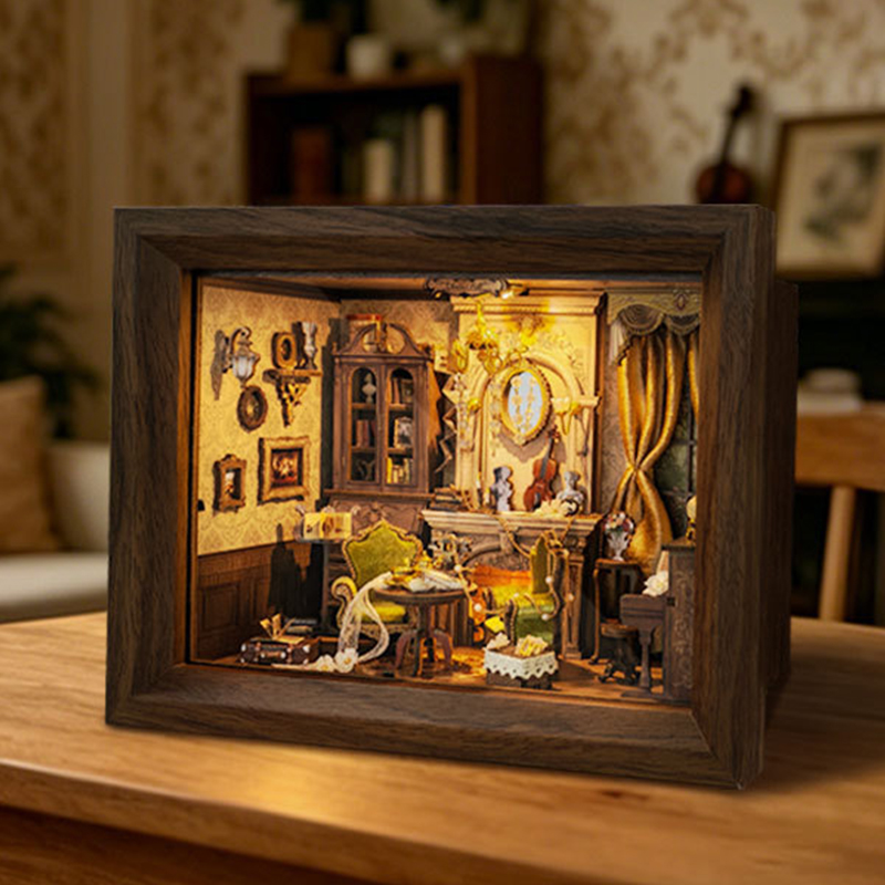 DIY Wooden Miniature Model Kit - Engraved Wood Frame 리뷰 및 가격